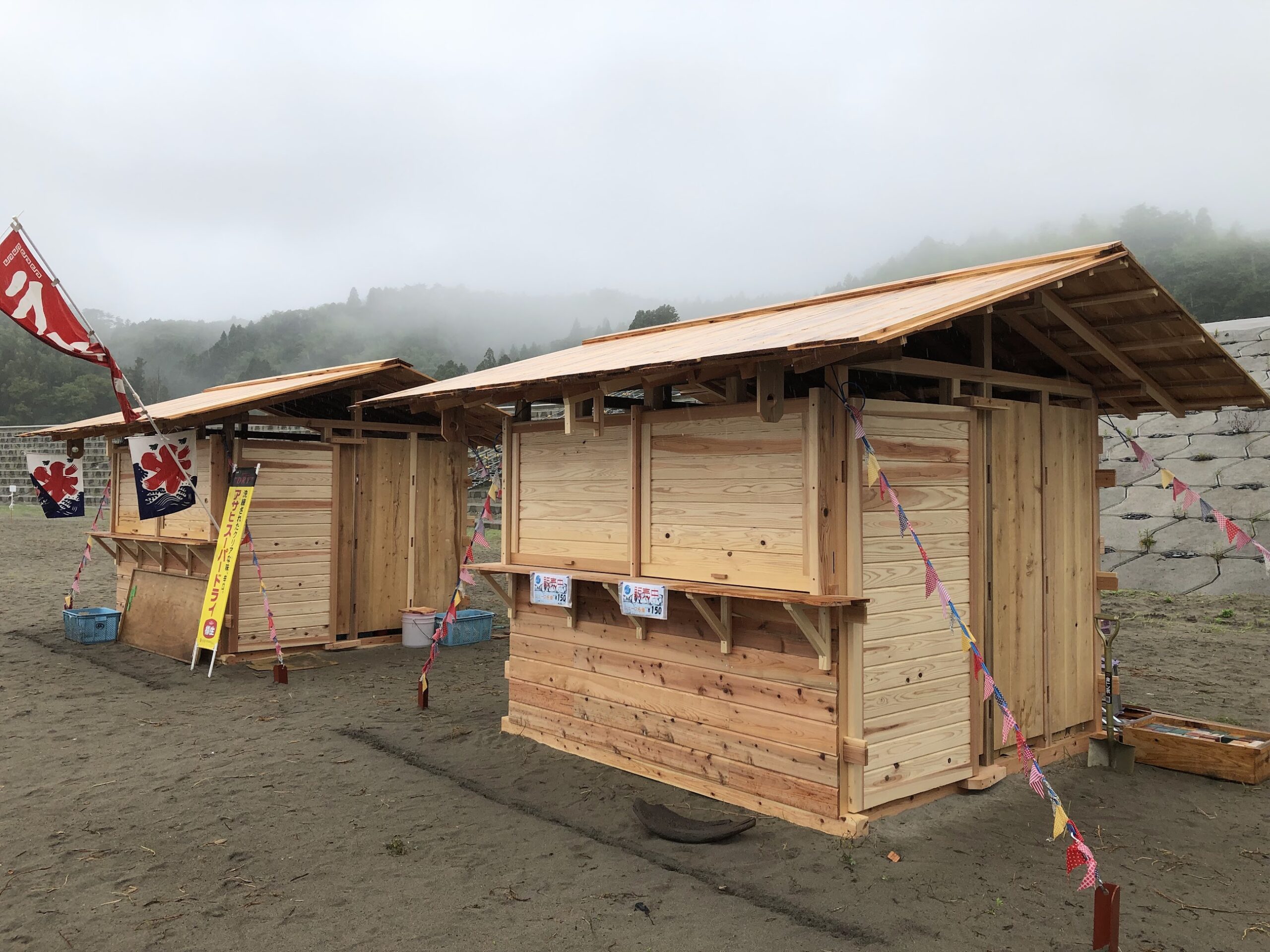 石巻市白浜ビーチパークの海の家